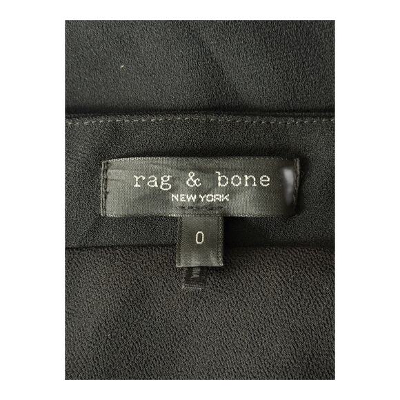 Rag & Bone Dress Neeva crepe one shoulder minidress black size 0 - Picture 5 of 7